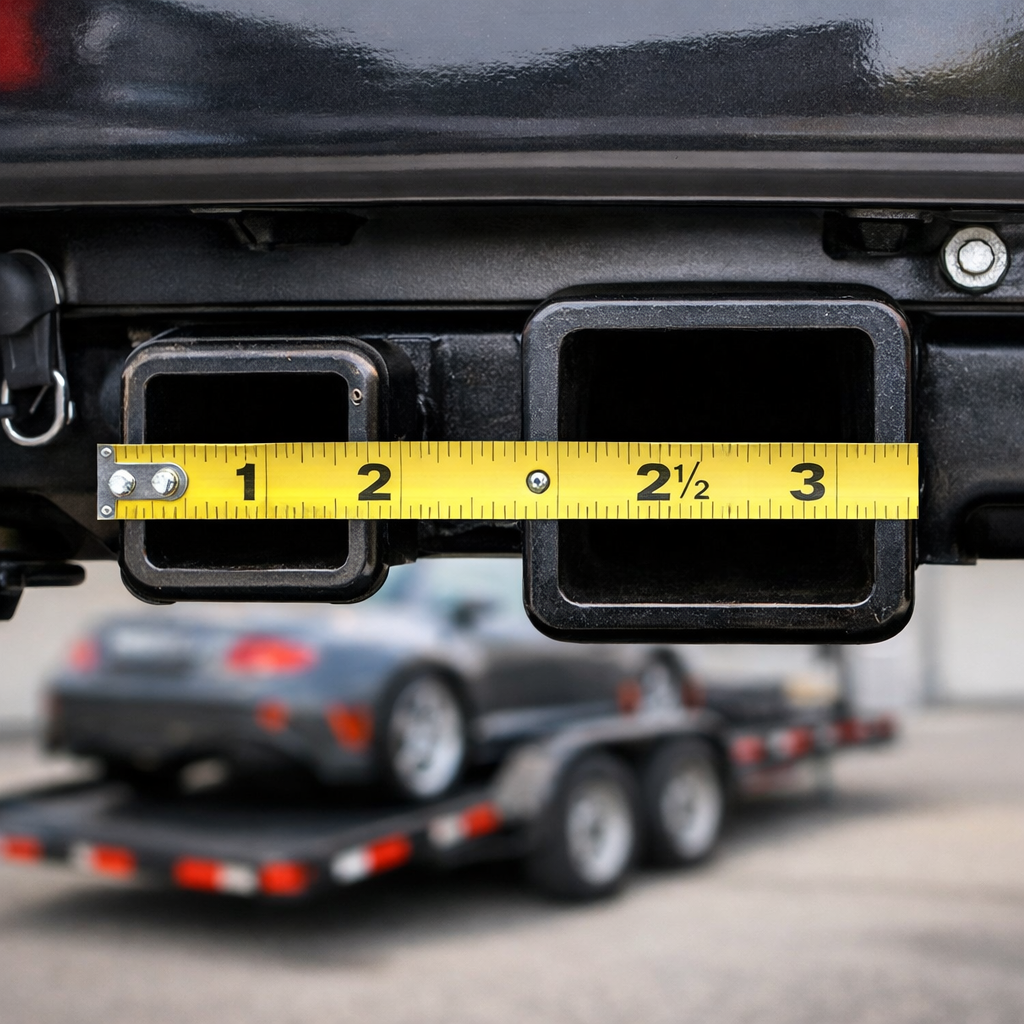 Compare 2-Inch vs 2.5-Inch RV Receiver Hitches for Car Haulers